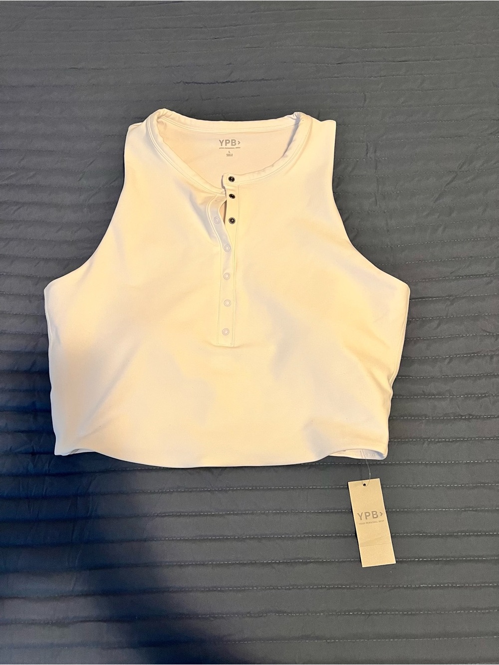 Abercrombie & Fitch’s YPB White Crop Tank
